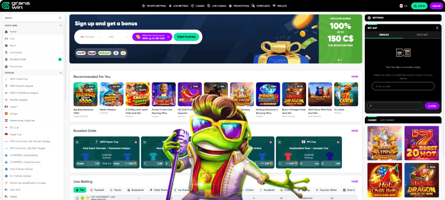 Casino Granawin – 7 500 jeux et Zeus vs Hades avec programme VIP