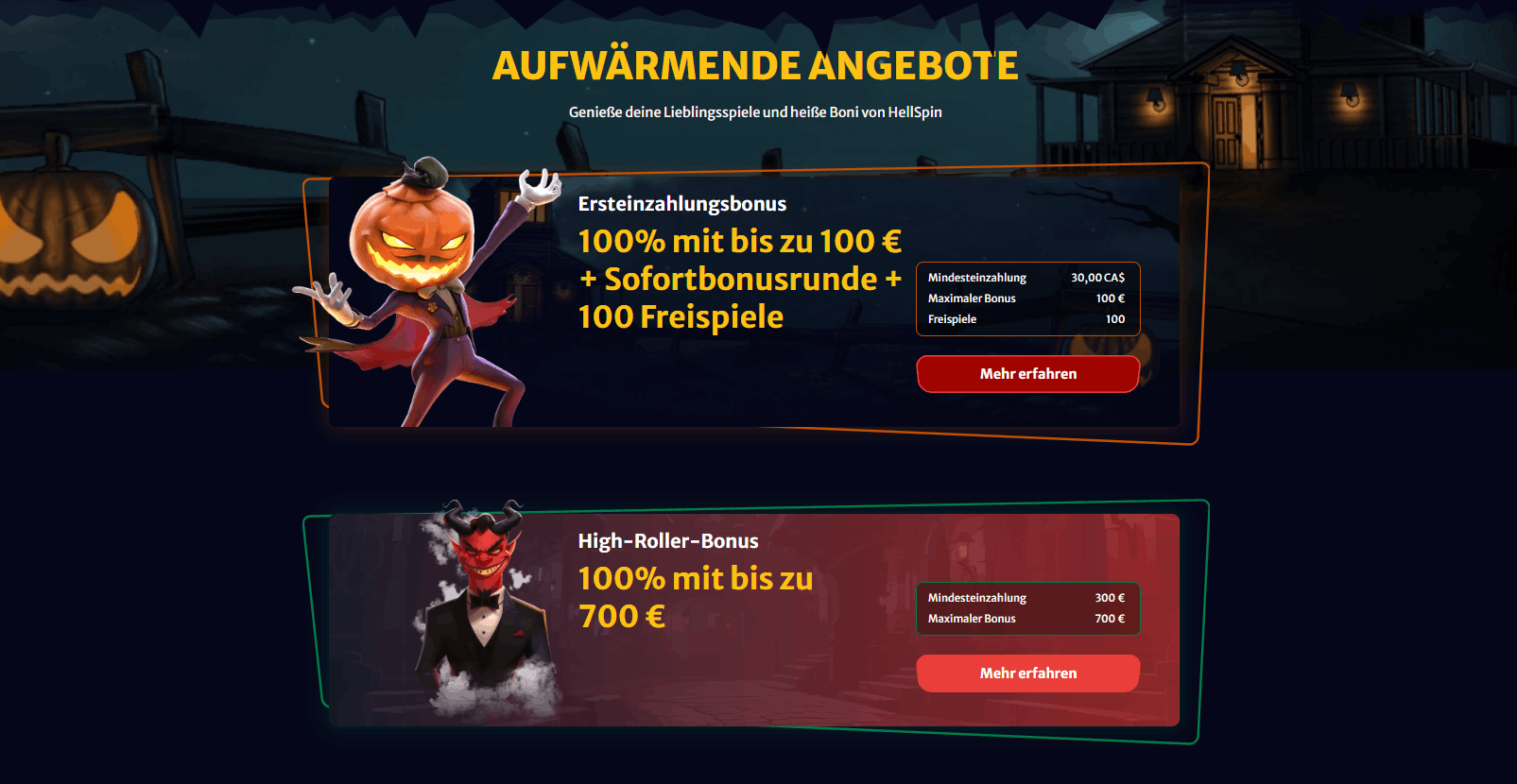 Bonus del casinò Hellspin per i giocatori di Zeus vs Hades