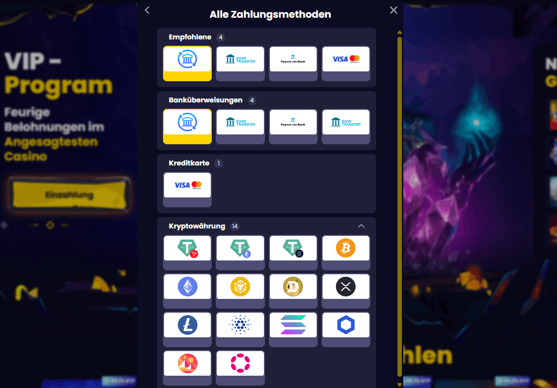 Cómo depositar en SlotsGem